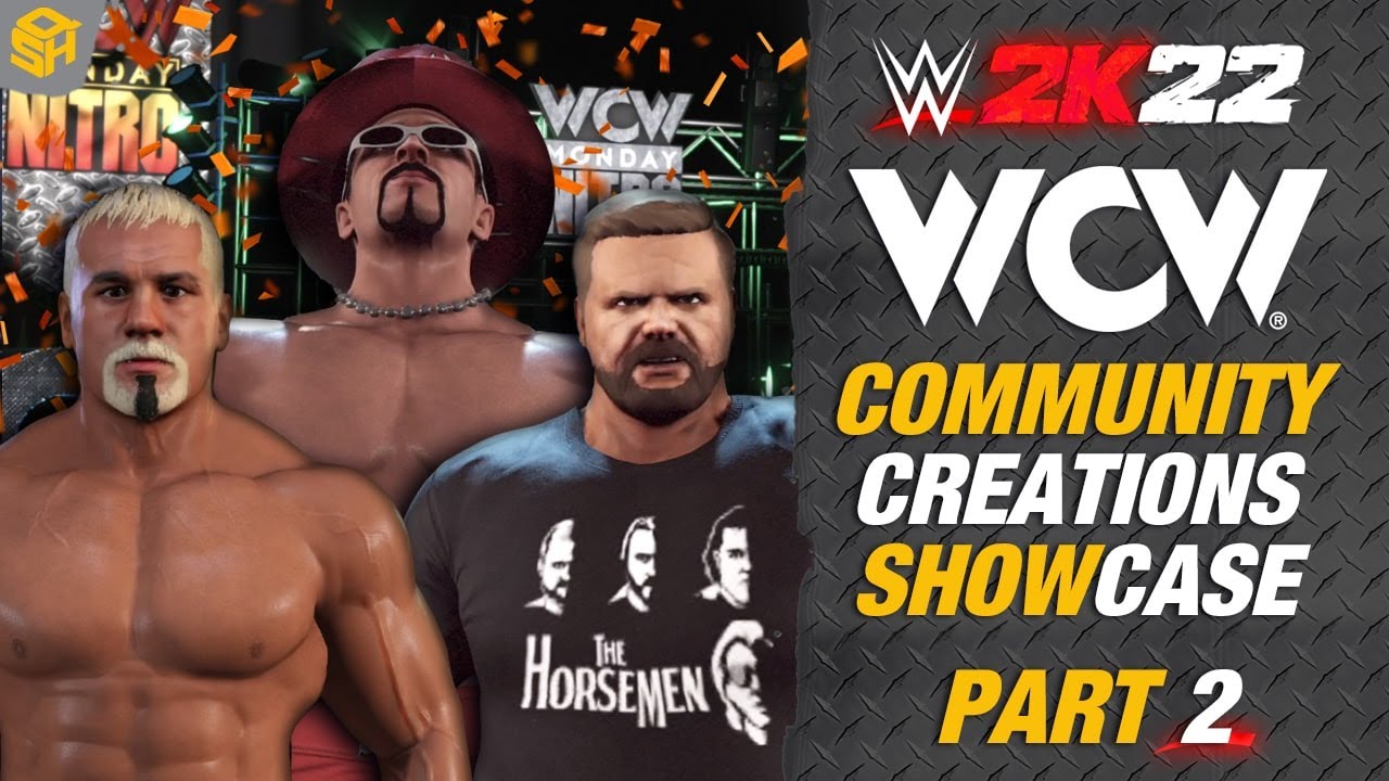 WWE 2K22 WCW COMMUNITY CREATIONS SHOWCASE PART 2 - BUFF BAGWELL / STEINER BROTHERS / STING + MORE