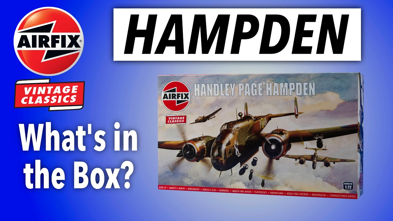 AIRFIX 2024 HANDLEY PAGE HAMPDEN VINTAGE CLASSICS RELEASE — что в коробке?