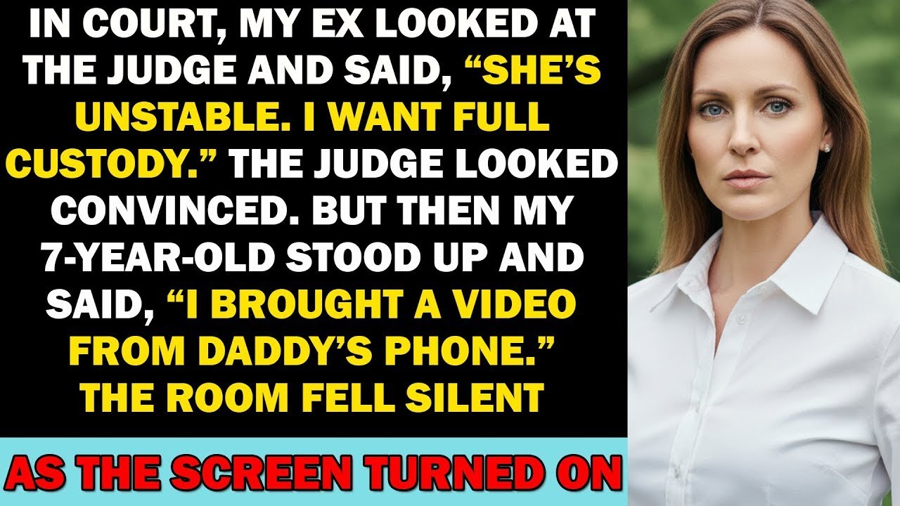 My Ex Told the Judge I Was Crazy—Then My 7-Year-Old Played a Video That Changed Everything