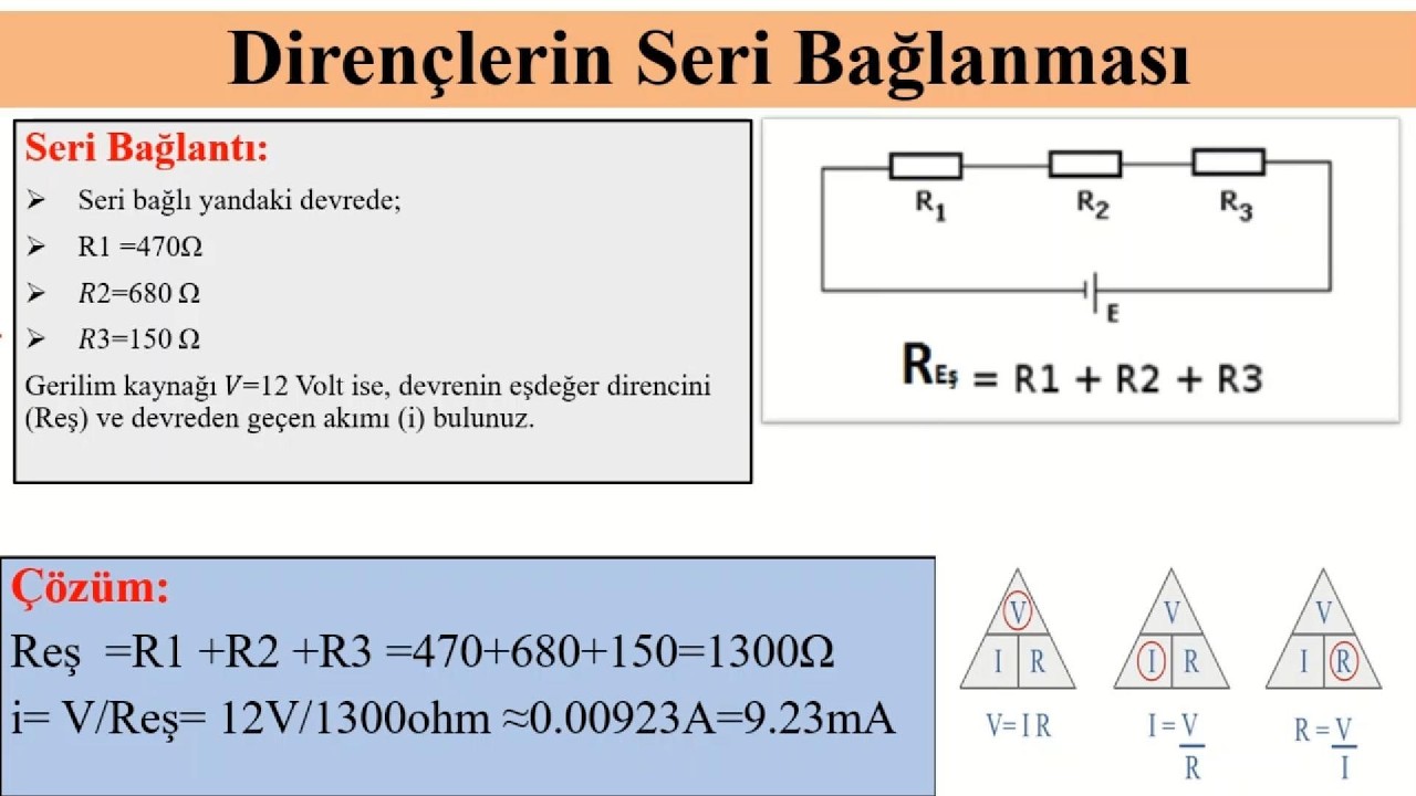 Dirençlerin Bağlanması | Seri, Paralel ve Karışık Devreler | Temel Elektronik Dersleri 4