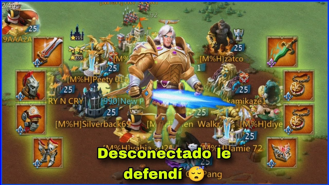 Lords Mobile - Defiendo desconectado 😴 poderoso rally mixto
