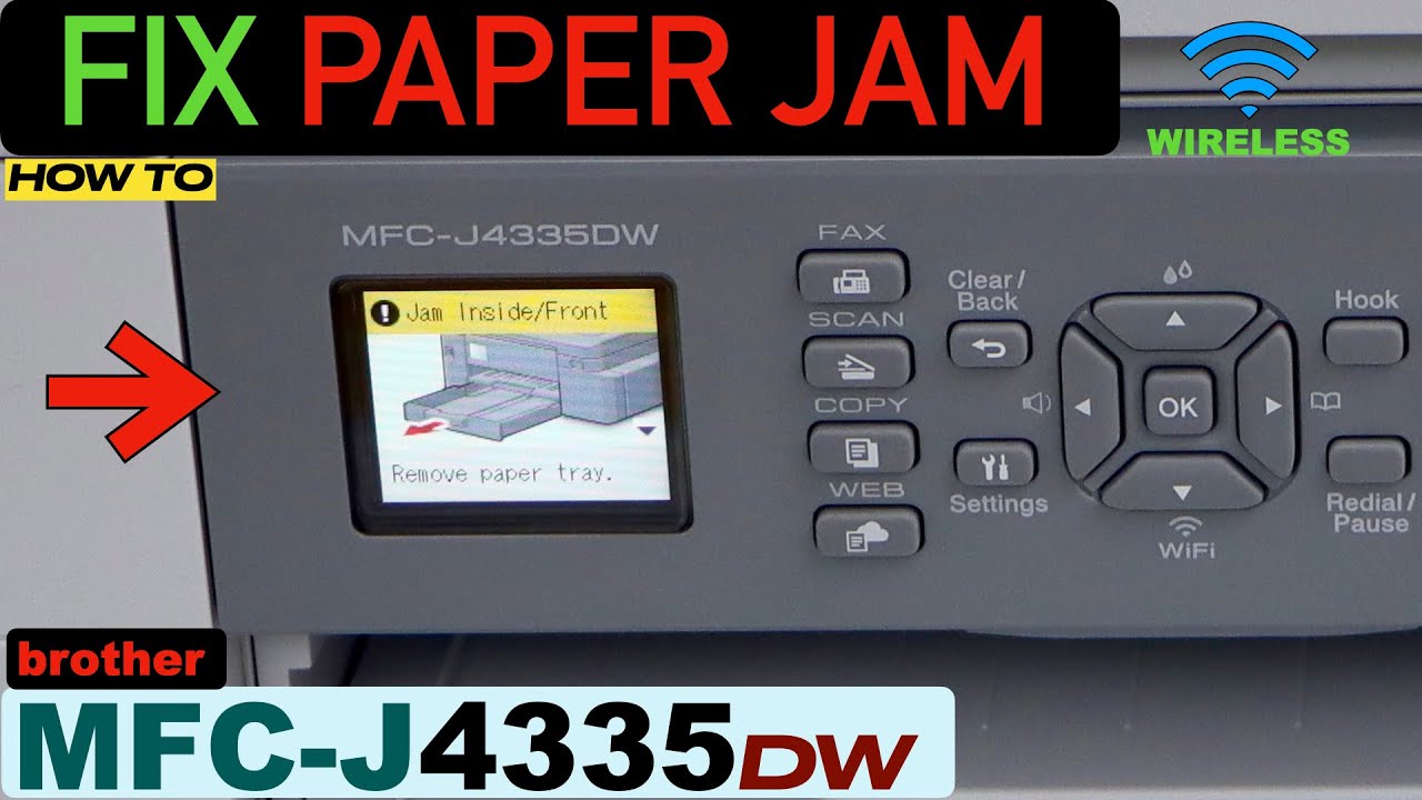 Brother MFC-J4335 Paper Jam -How to Fix ?