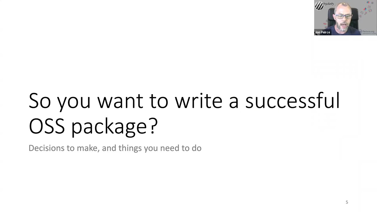 NeuroHackademy 2021: Developing Open Source Software for science: a case study of PsychoPy