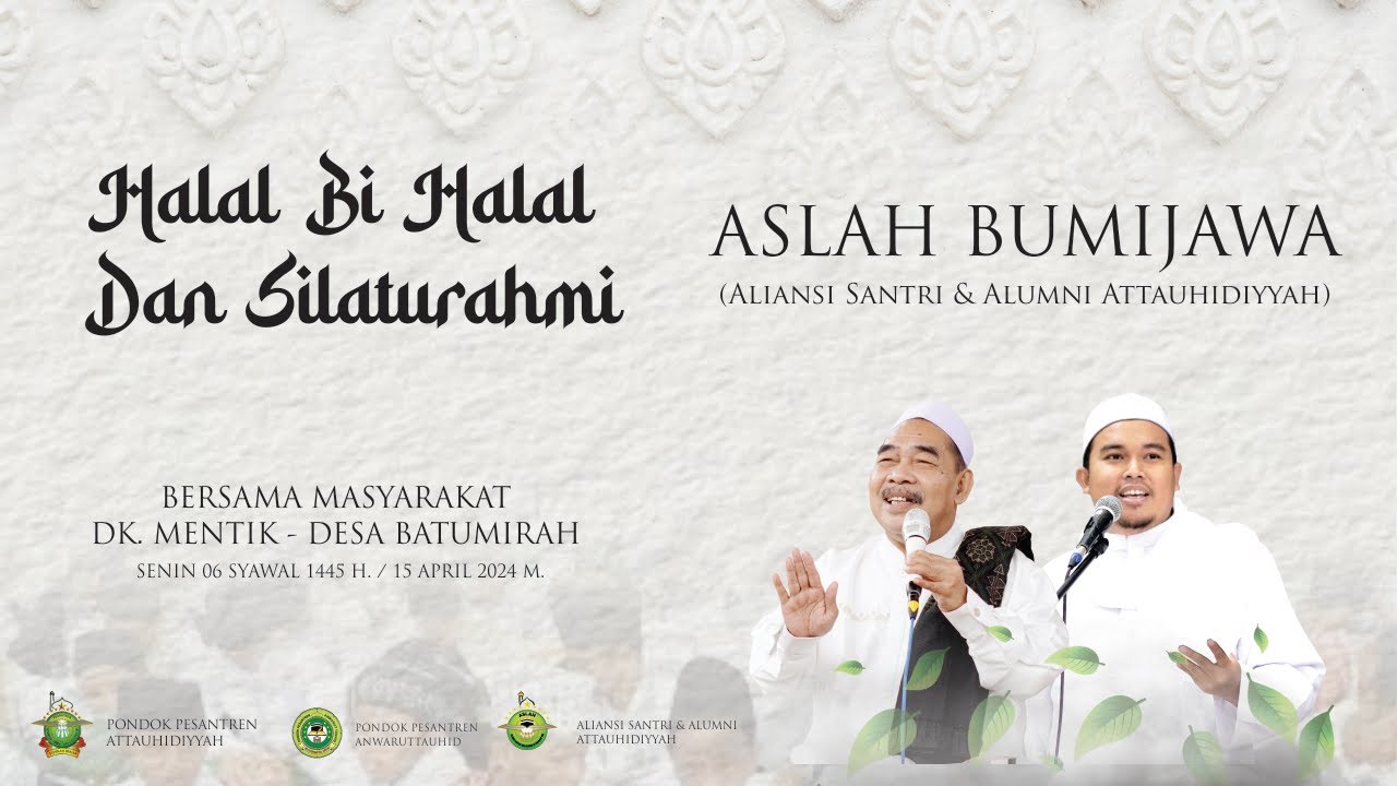 HALAL BI HALAL ASLAH BUMIJAWA