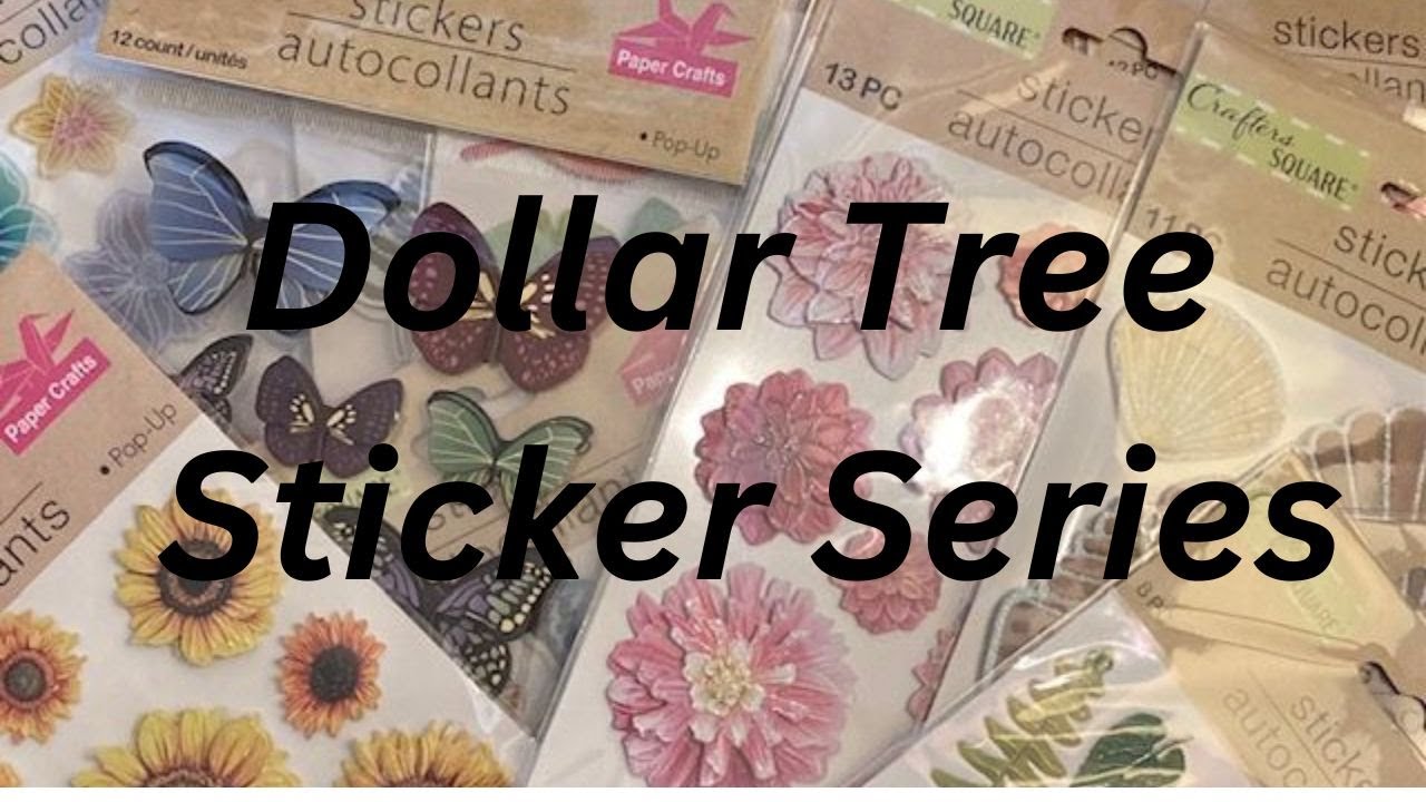 Dollar Tree Sticker Series #33 Card Share - #dollartreestickerseries #dollartree #handmadecard