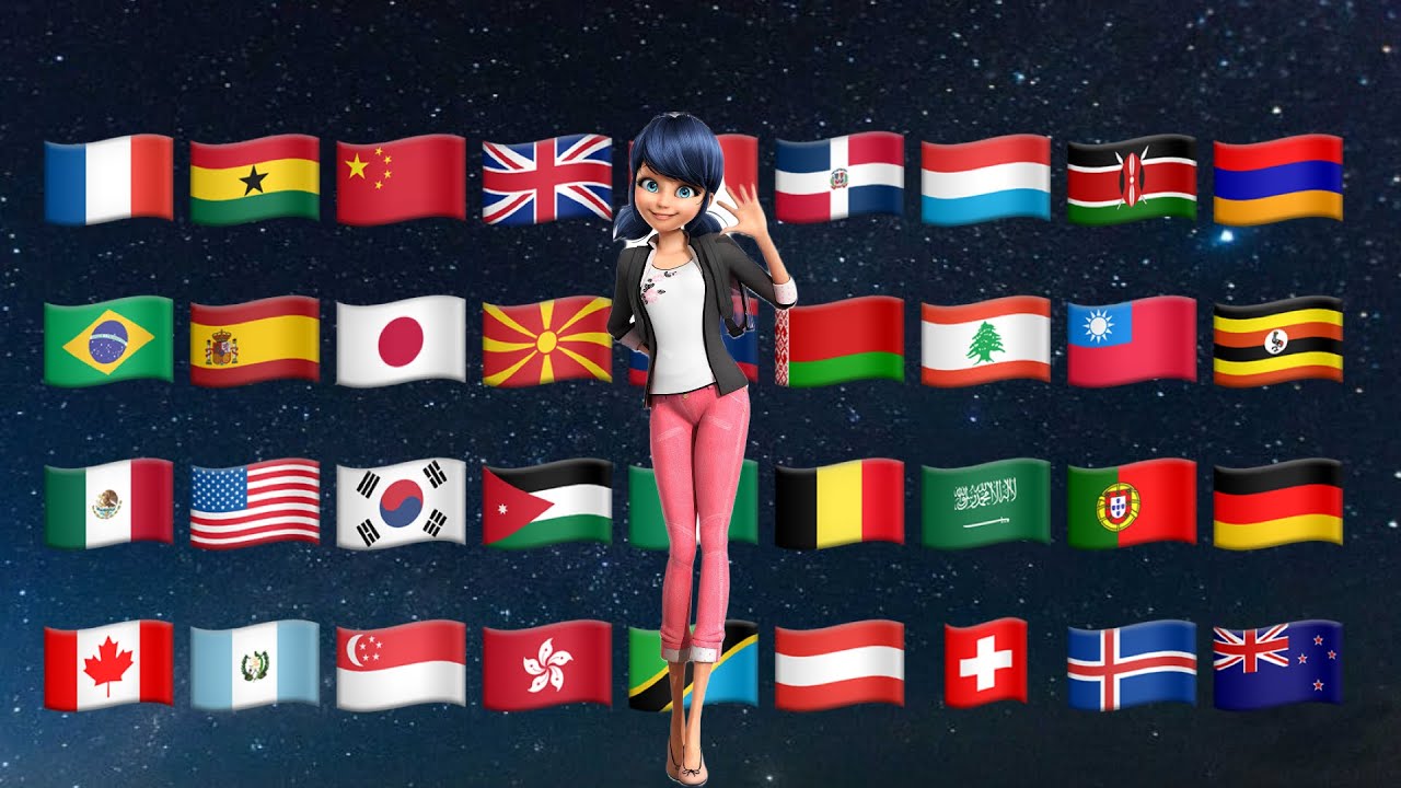 Marinette Dupain-Cheng in 99 Languages meme