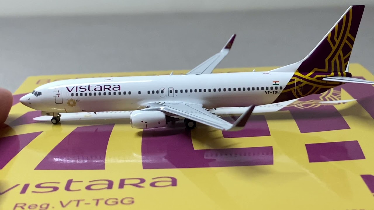 NG Models 1:400 Vistara Boeing 737-800