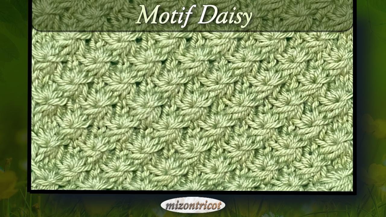[TRICOT] Point fantaisie - MOTIF DAISY 🐑