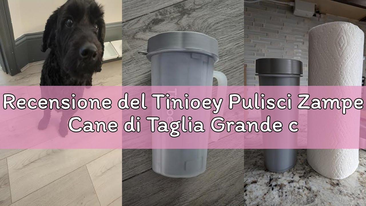 Recensione del Tinioey Pulisci Zampe Cane di Taglia Grande con Manico, Lava per Cani per Pulire le F