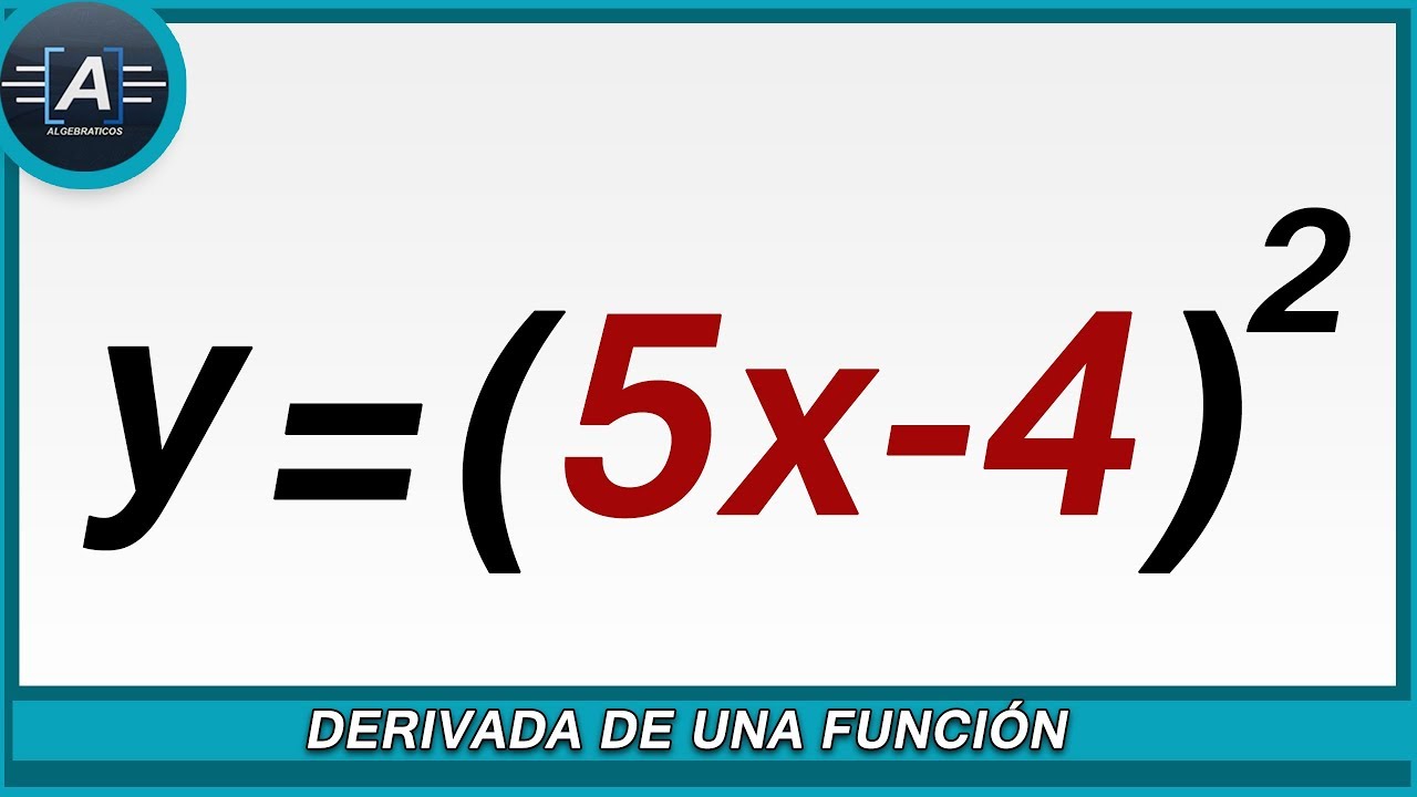 DERIVADA de una VARIABLE con EXPONENTE