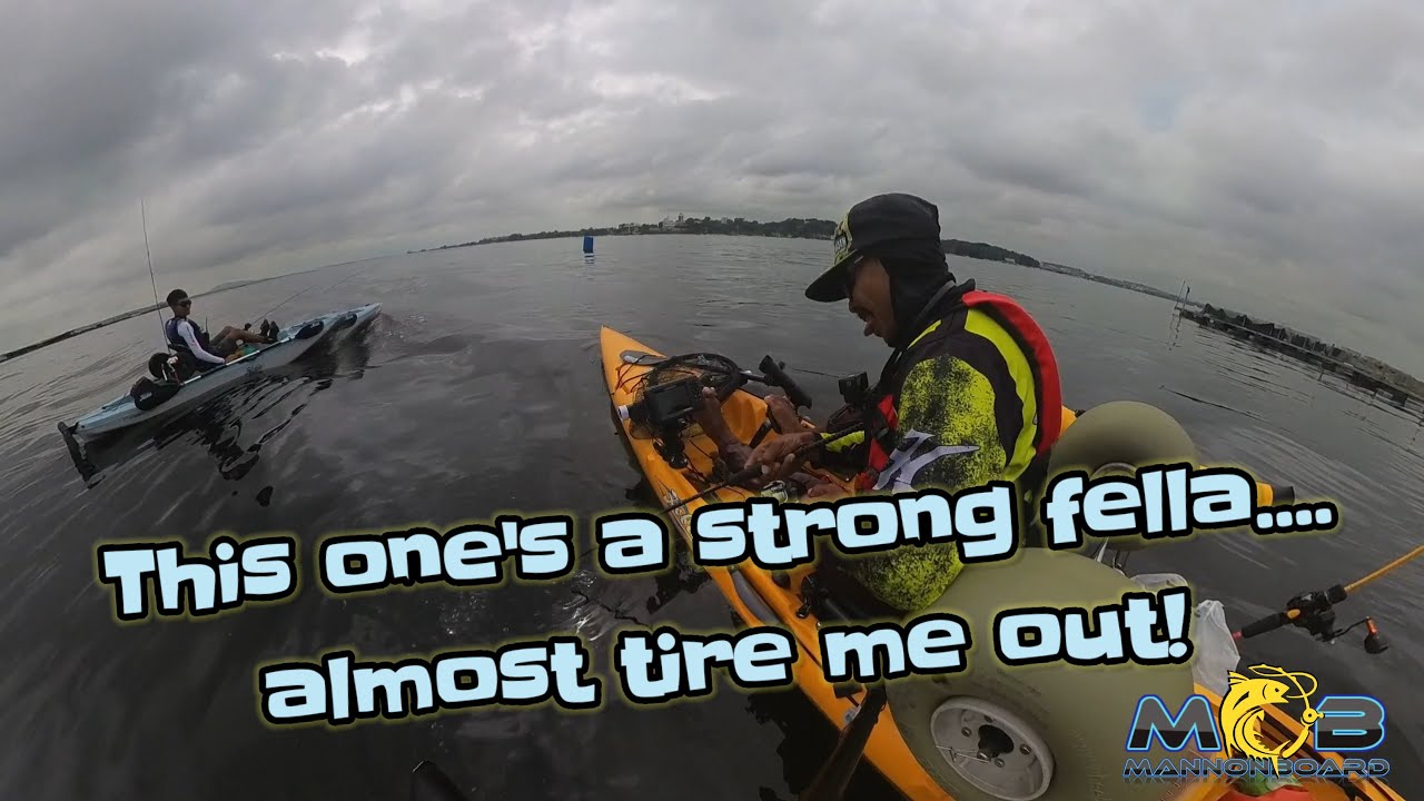 Strong fish almost tire me out on my kayak! - Kayak Fishing Singapore