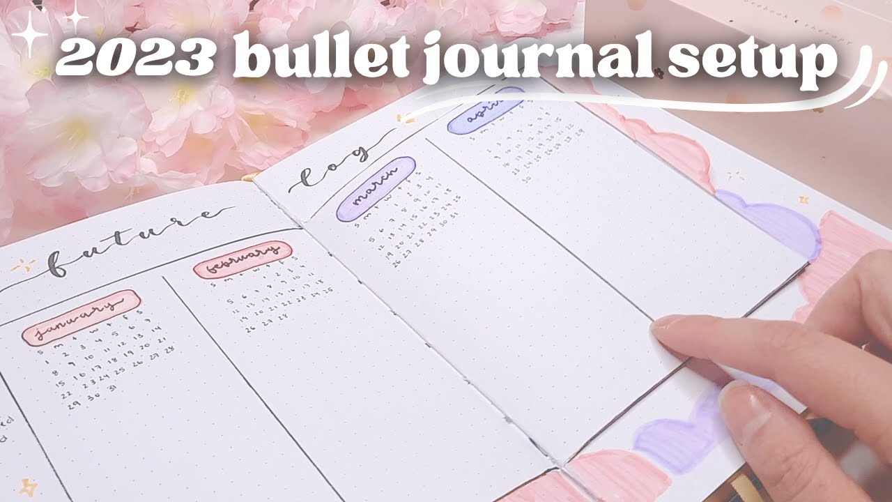 Simple 2023 Bullet Journal Setup *BEGINNER FRIENDLY* ☁️
