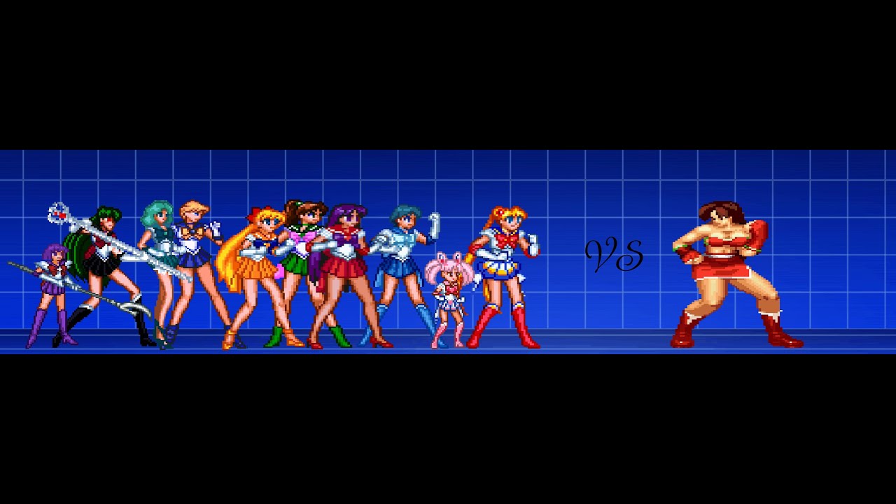 Mugen Sailor Scouts VS A-shi
