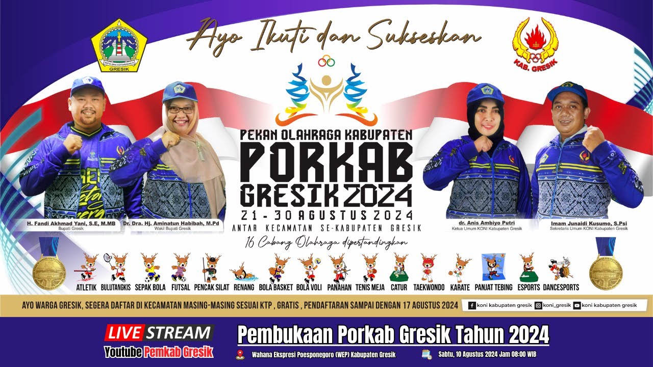 🔴 LIVE : PEMBUKAAN PORKAB GRESIK 2024