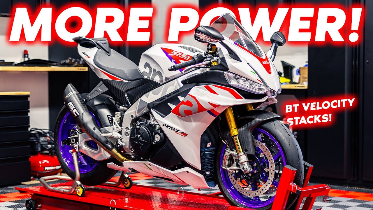MORE Power for the Aprilia RSV4! BT Velocity Stacks!