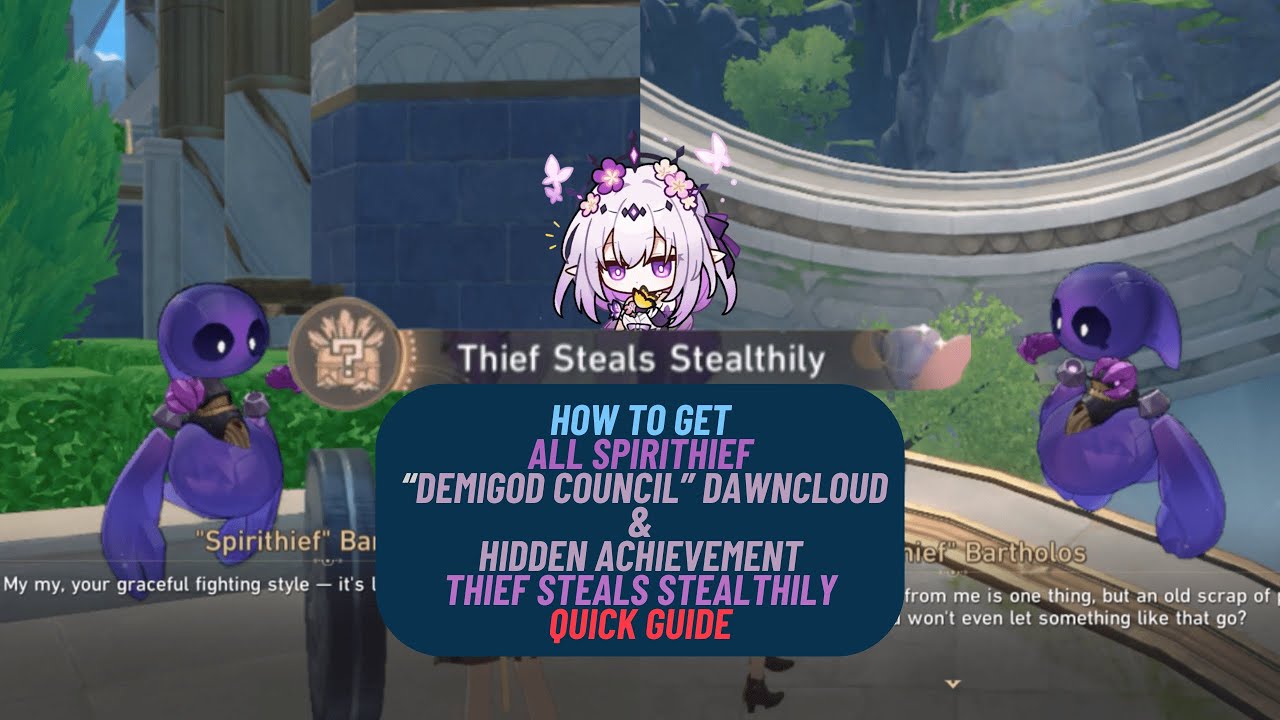 All Spirithief - Demigod Council | Thief Steals Stealthily  - Hidden Achievement - Quick Guide | HSR