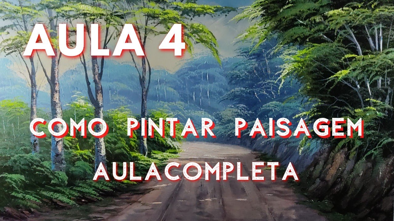 Como pintar paisagem Caminho acrílico  em tela aula 4Márcio Monteiro artista plástico