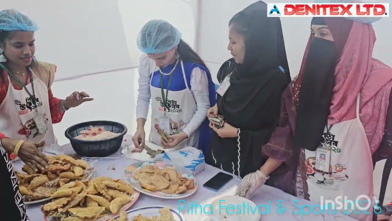 Badminton [DPL] & Pitha [Cake] Festival 2026 _Denitex Ltd.  UNLIMITED FUN TIME ⏲️ 