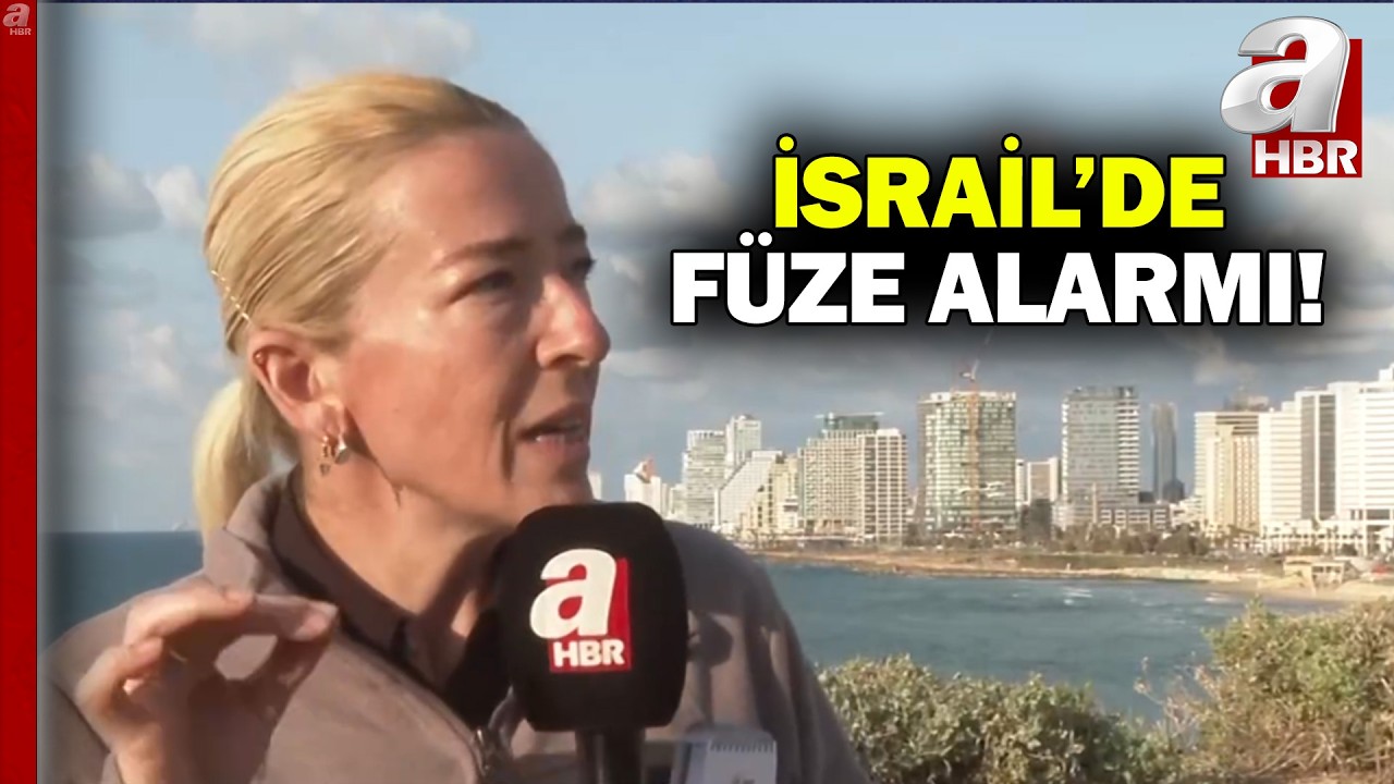 İsrail'de alarmlar çalıyor! İran Tel Aviv'i füzelerle hedef alıyor | A Haber