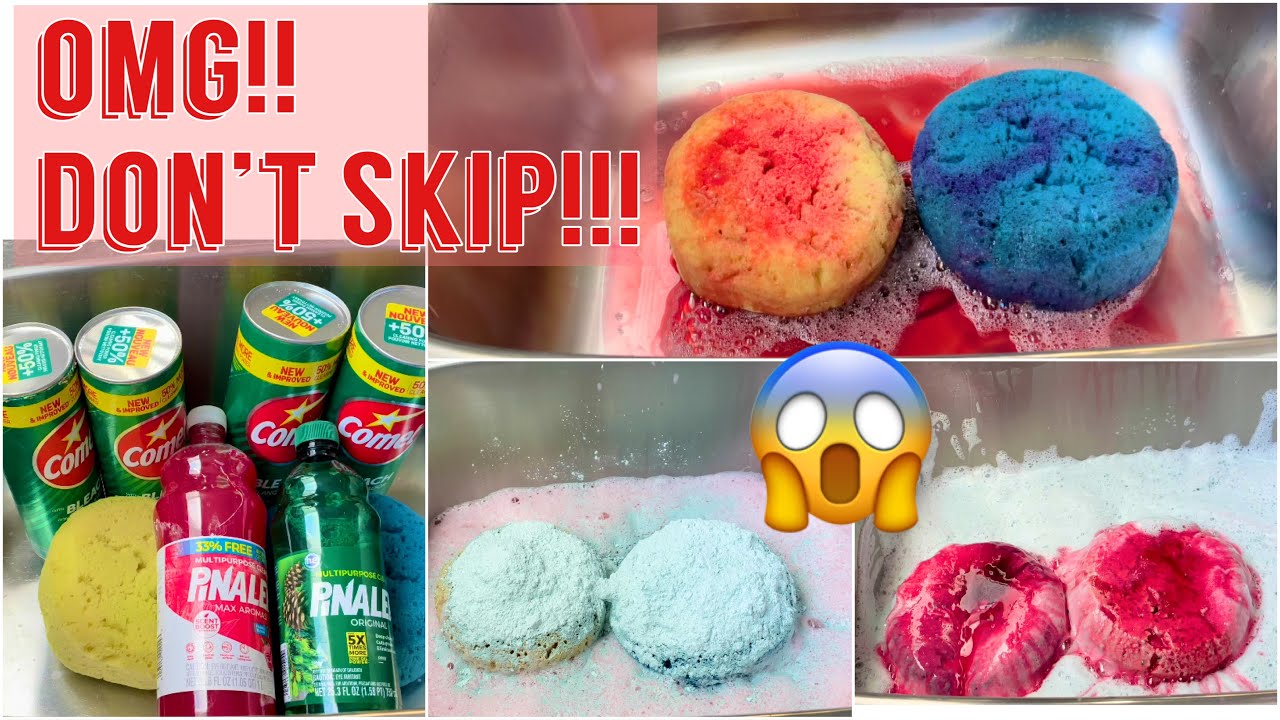 ASMR Paste - Pink Pinalen 💖& Pine Pinalen 🌲 Using Tractor Supply Sponges * IT GETS AMAZING 😱🔥