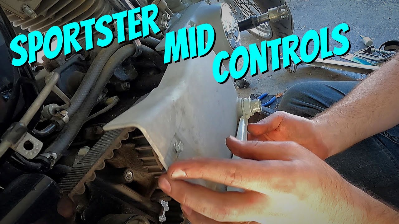 Winging a sportster mid control install