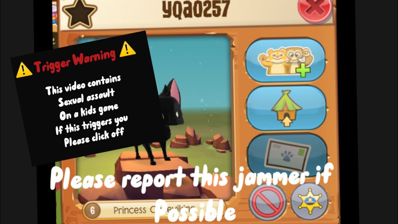PLEASE REPORT THIS JAMMER ( animal jam pedo-)