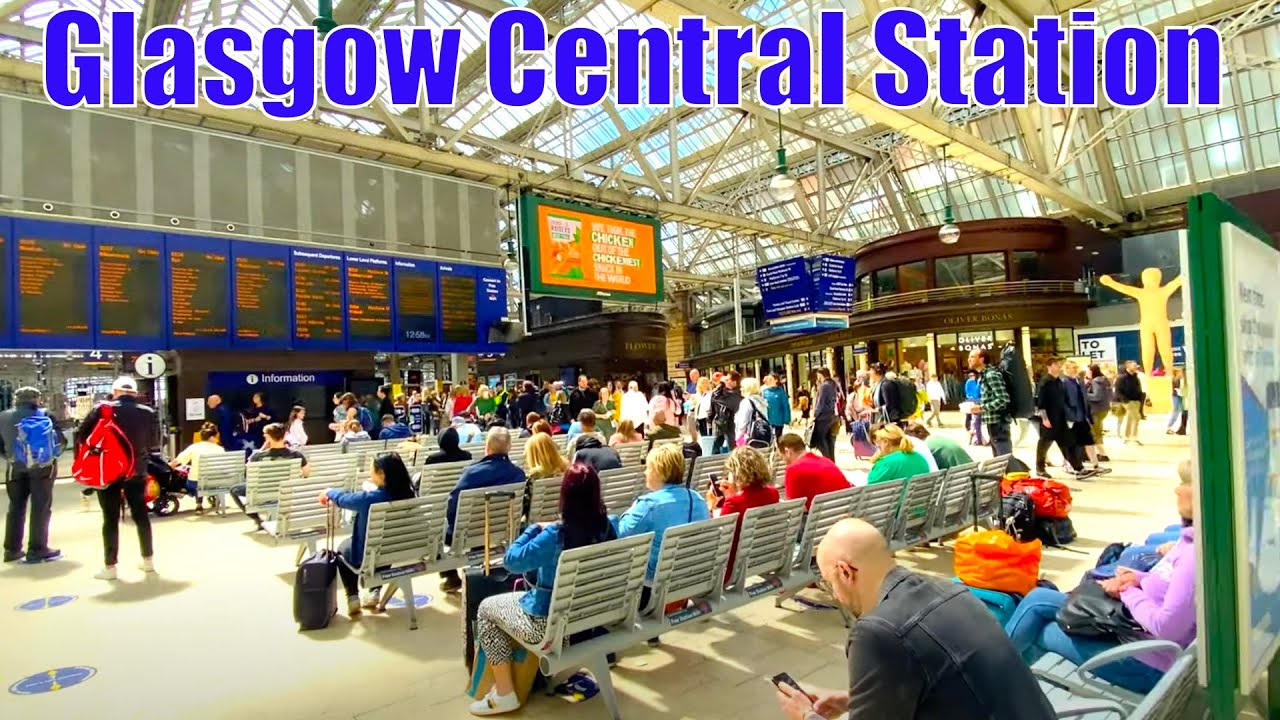 Glasgow Central Station Scotland   4K