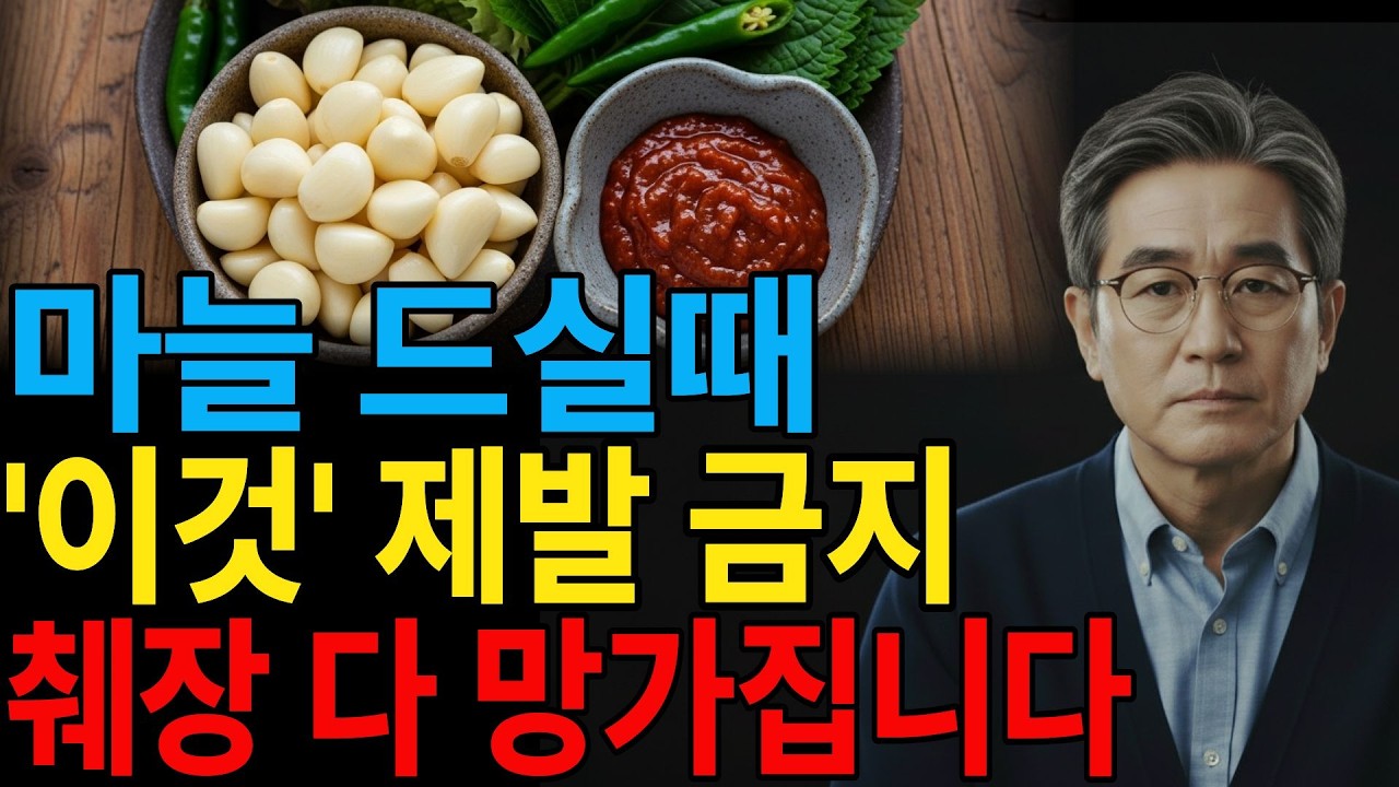 마늘 이거랑 먹으면 진짜 독됩니다! 상극 음식 TOP 3| 췌장을 망가뜨리고 혈당을 급격히 올리는 최악의 조합 | 마늘을 먹는 시간만 바꿔도 하루 종일 혈당이 안정됩니다!