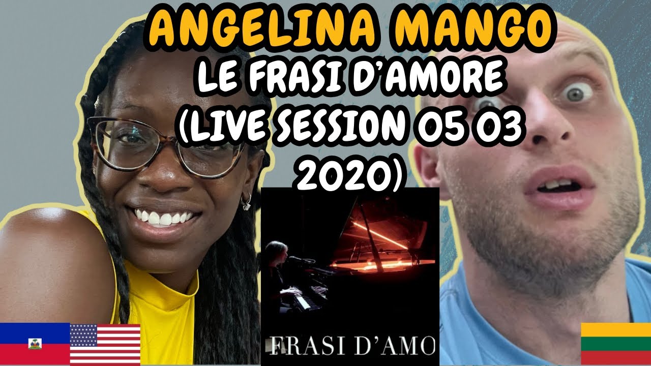 REACTION TO Angelina Mango -  Le Frasi d'Amore (live session 05 03 2020) | FIRST TIME WATCHING