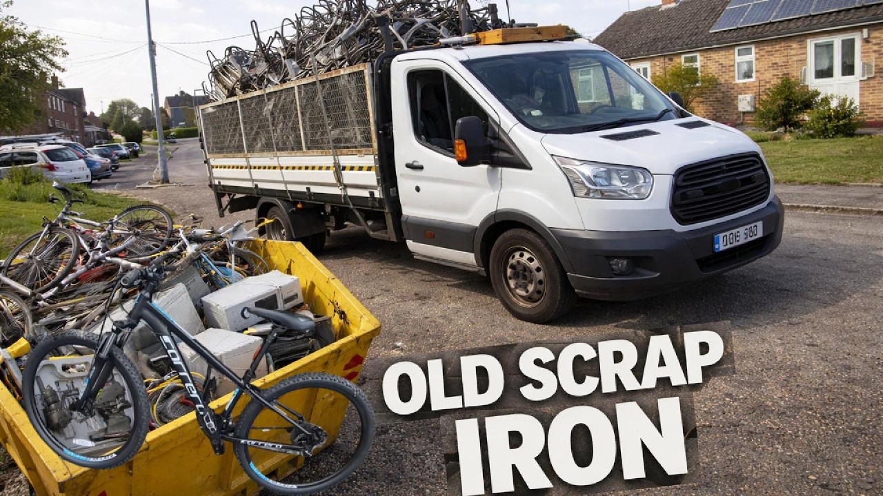making money off the streets of the UK old scrap iron #subscribe #recycling