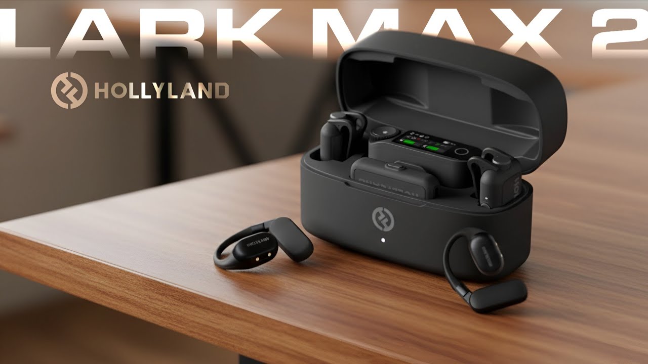 Hollyland Lark Max 2 – Profesyonel Kablosuz Yaka Mikrofonu | 32-Bit Float & Zaman Kodu