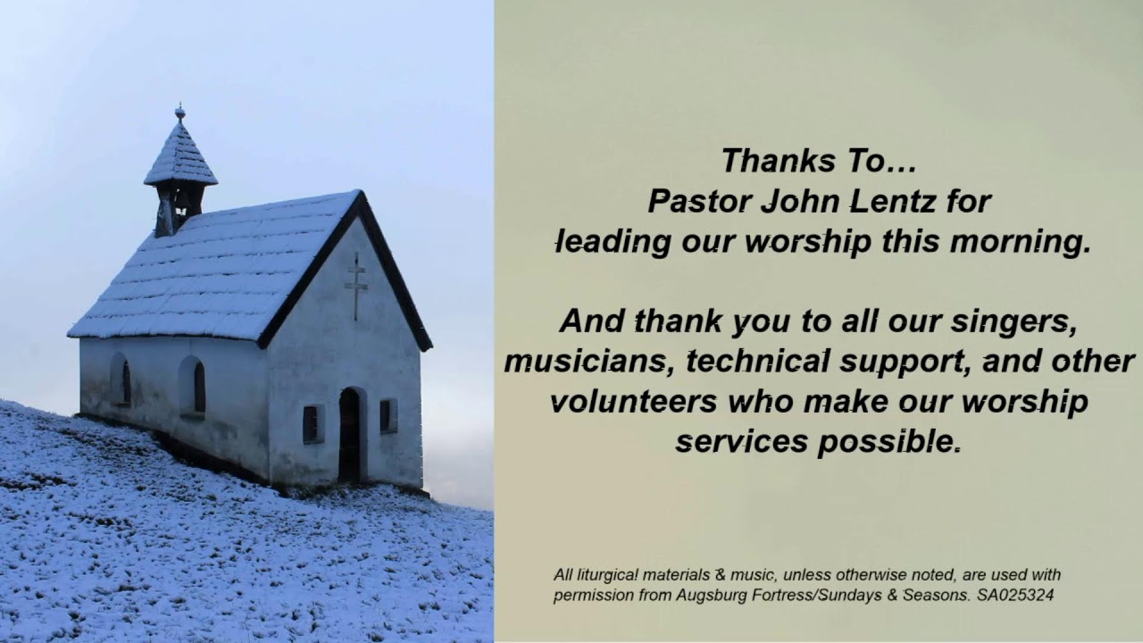 Lutheran Church of the Good Shepherd - Red Deer - January 18, 2026
