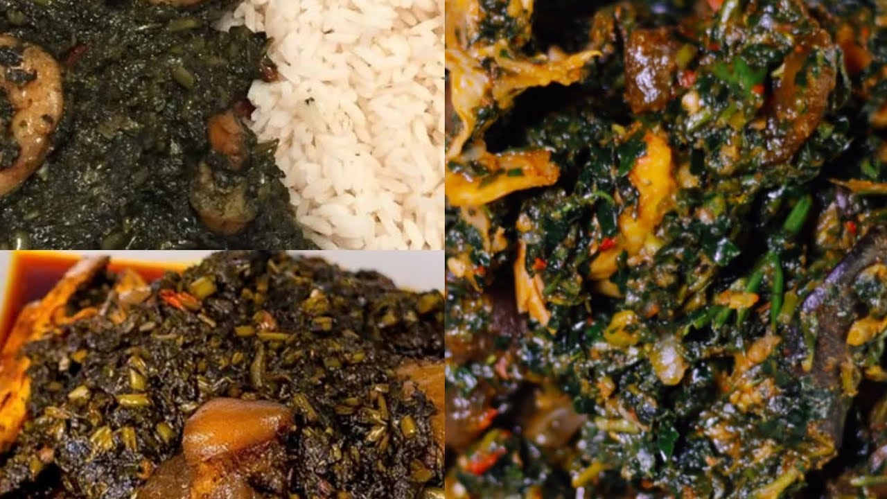 Liberian mouth-watering African Spinach stew made with plam oil