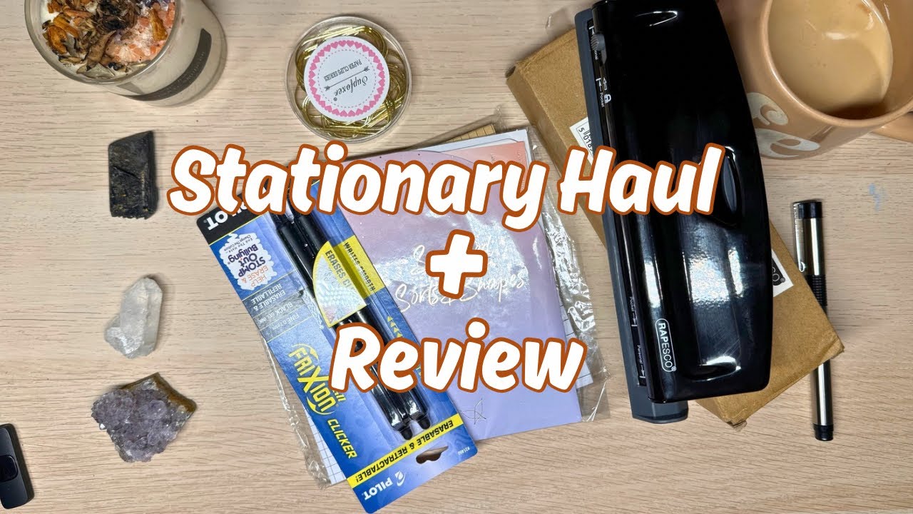 Rapesco 1725 Review + Amazon Planner Haul 🛒📖 | Must-Have Planner Tools!