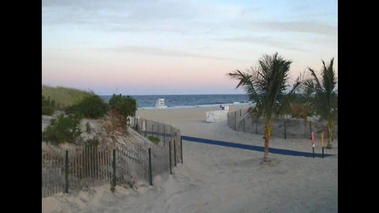 BRADLEY BEACH NEW JERSEY IN SUMMER 2012 - NJ SHORE TRAVEL GUIDE TOUR BEACH BOARDWALK OCEAN VIEWS