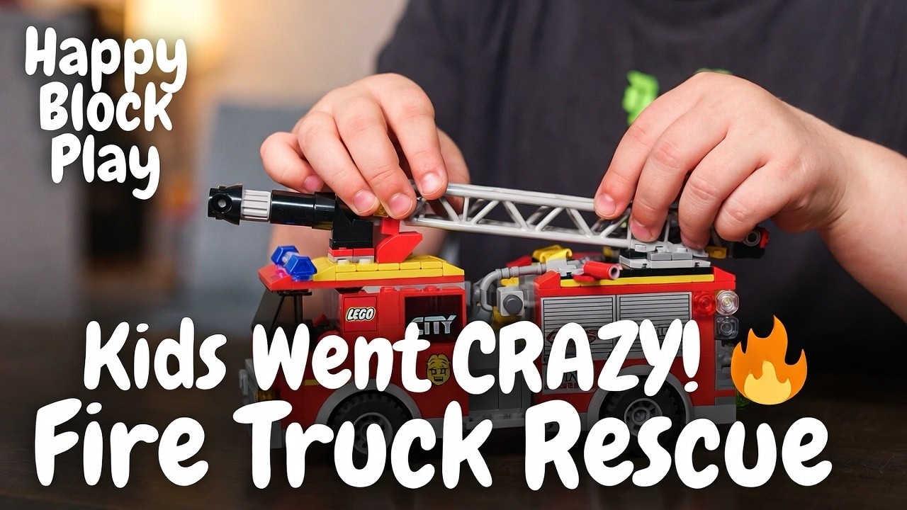 My Kids Went CRAZY When They Saw This Fire Truck! 🔥 Hands-Only Unboxing & Play