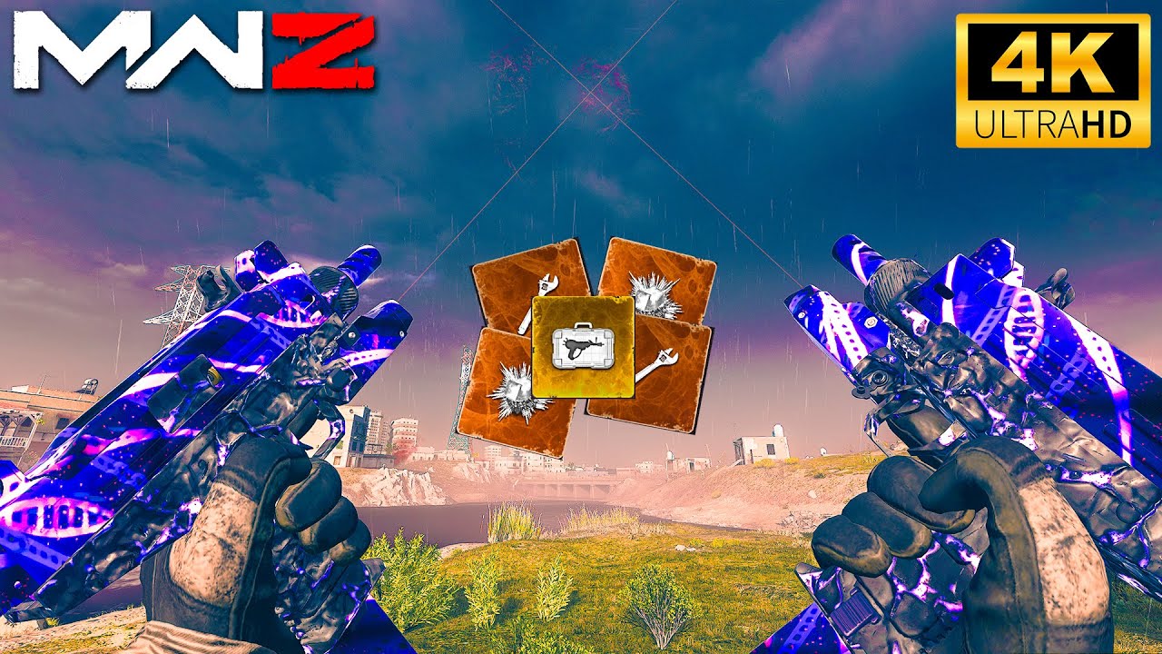MW3 Zombies - WSP STINGER AKIMBO in Red Zone Solo and DARK AETHER 4K Gameplay (No Commentary)