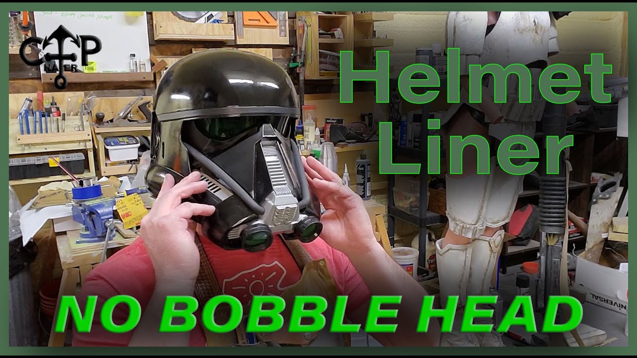 Helmet Liner....adding the inside liner to my 3d Printed Star Wars Death Trooper Helmet