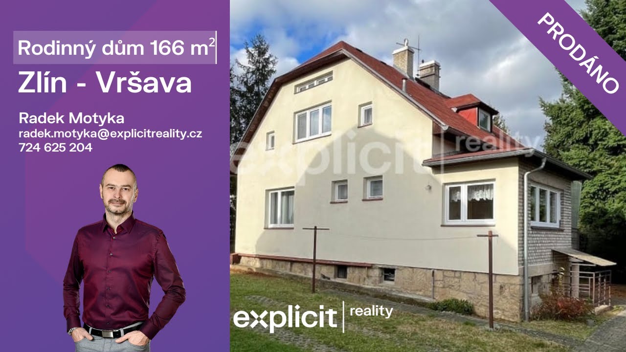 Radek Motyka - Rodinný dům 166 m² - Zlín/PRODÁNO