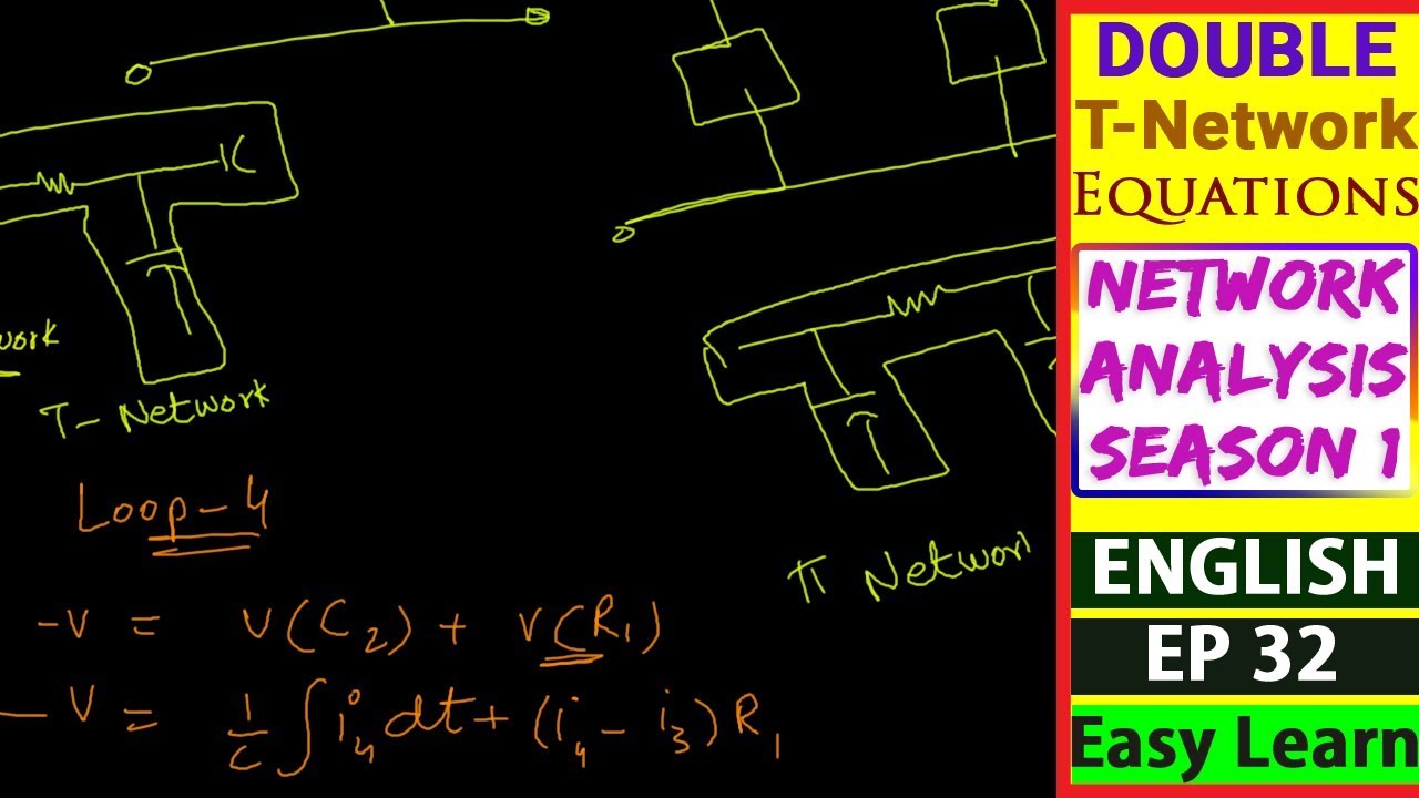 Writing Equations for Double-T network using graph | Network Analysis season-1 | EP#32 English