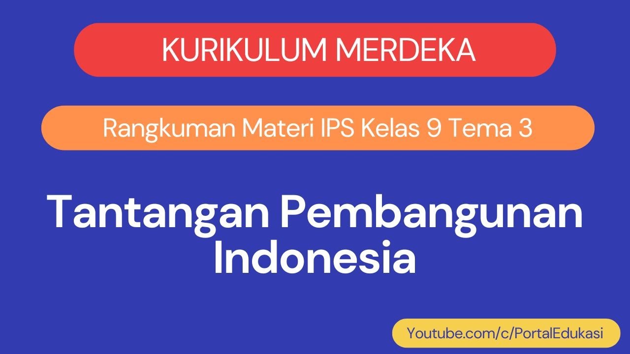 Kurikulum Merdeka Rangkuman IPS Kelas 9 Tema 3