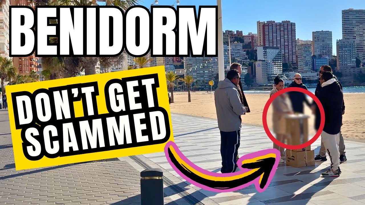 Benidorm: Pea Men CAUGHT Scamming BRITS