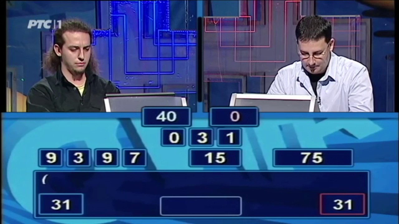 Slagalica | Takmicar pogresio pri trazenju broja 31 | GENIJE