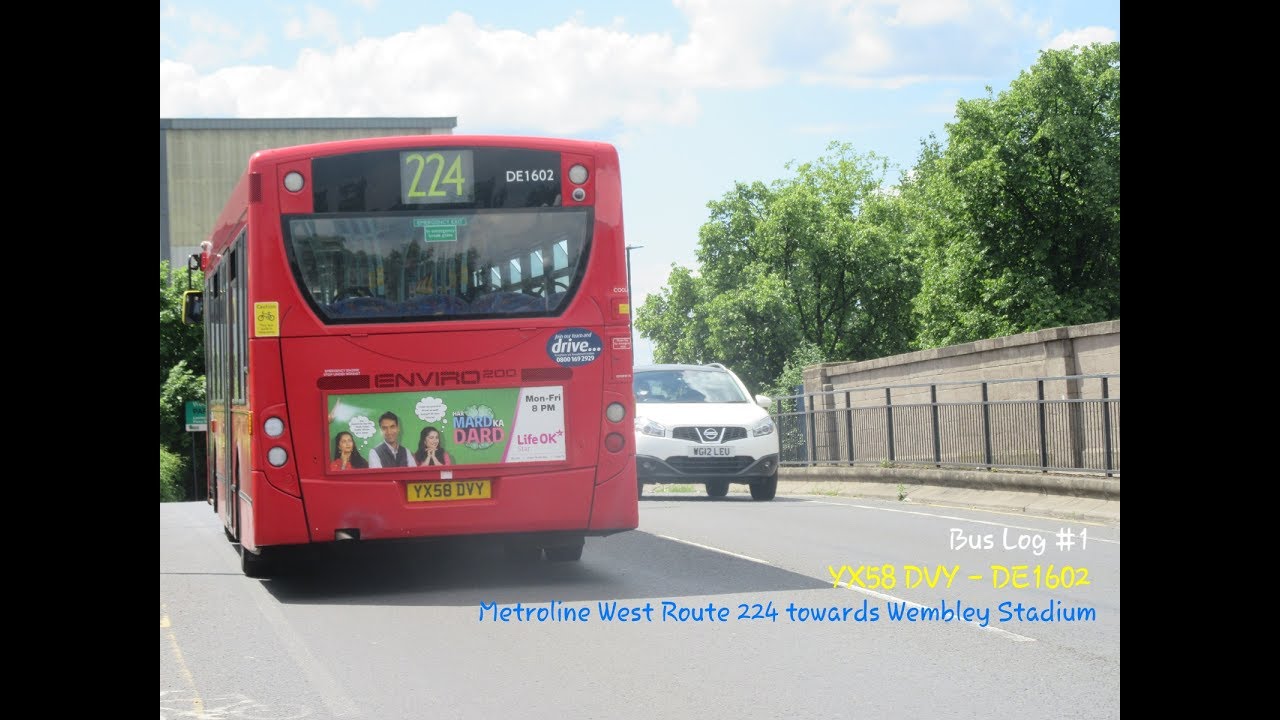 London with Rosalina - Metroline West Route 224 | YX58 DVY, DE1602 | Enviro200 E20D Allison (Euro 4)