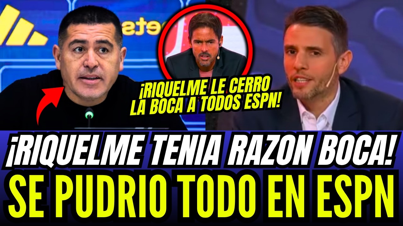 &iexcl;RIQUELME LE CERRO LA BOCA A TODO ESPN! &iexcl;