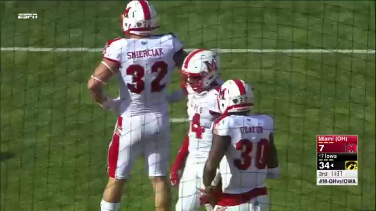 2016 Miami (OH) at #17 Iowa Highlights
