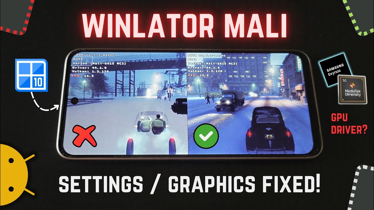 Winlator on Android Mali GPU Phone – Drivers Fixed & Best Settings!