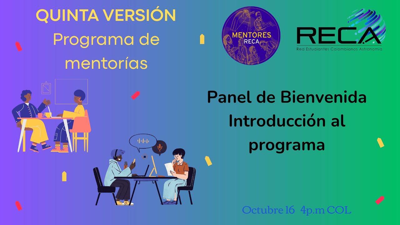 5a Versión RECA Mentores -  Panel de Bienvenida e Introducción al programa