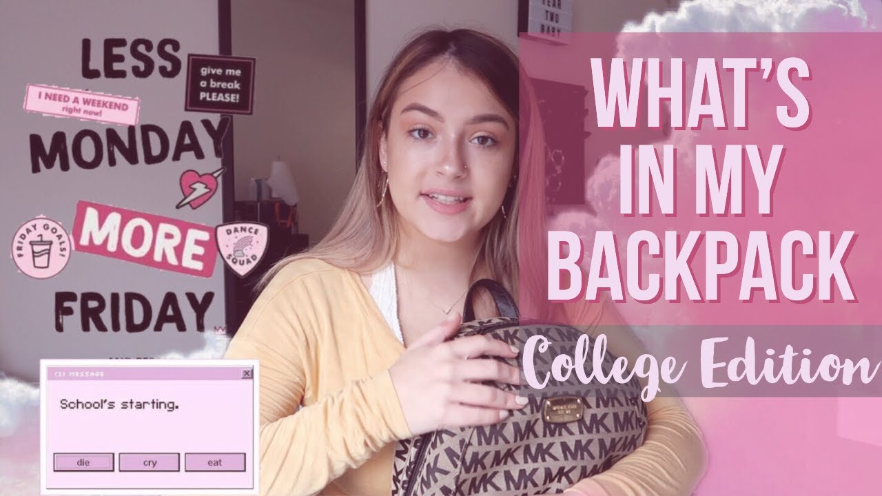 ✩ WHATS IN MY BACKPACK// LIFE UPDATE✩