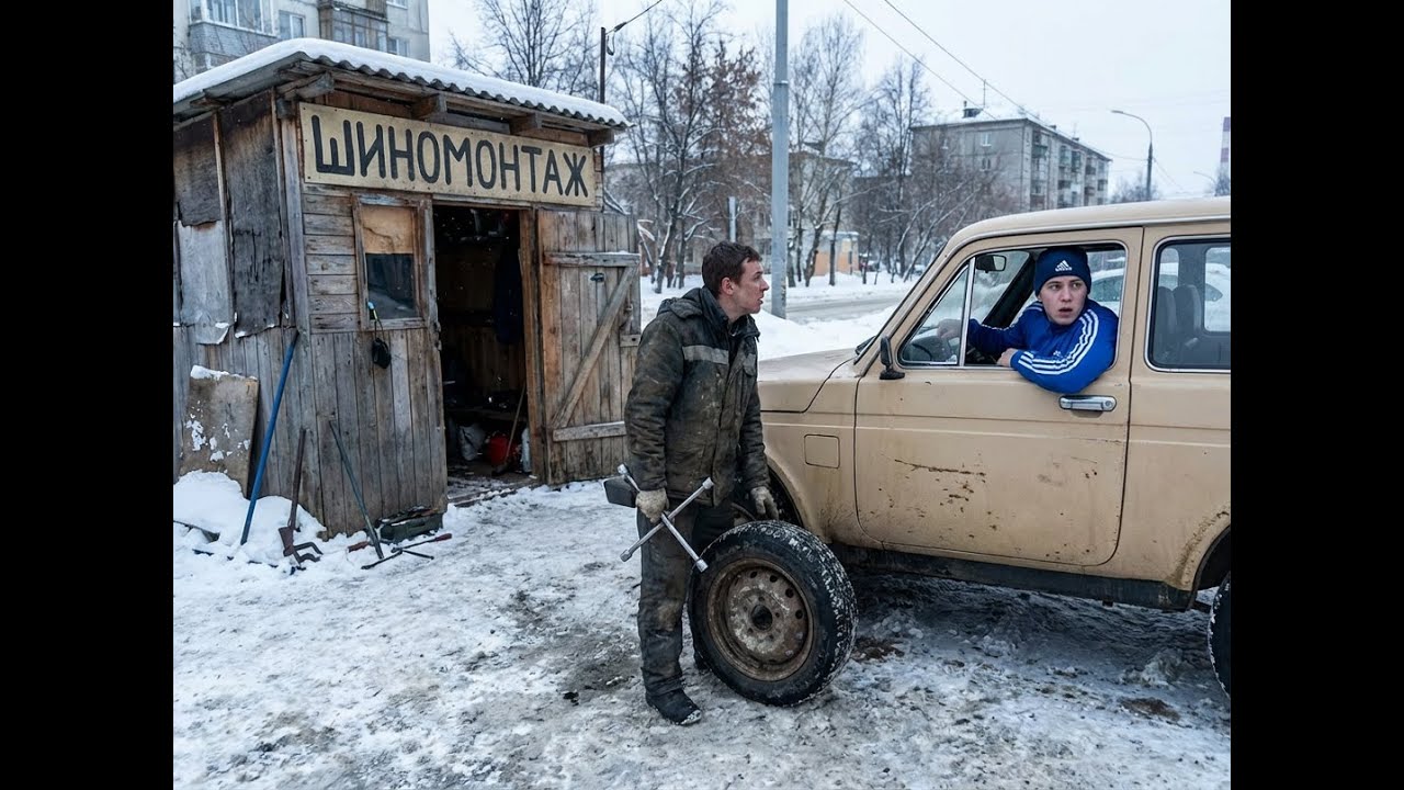 Прокачусь по городу на НИВЕ  на шиномонтажку. Подъехал к реке. Видел 